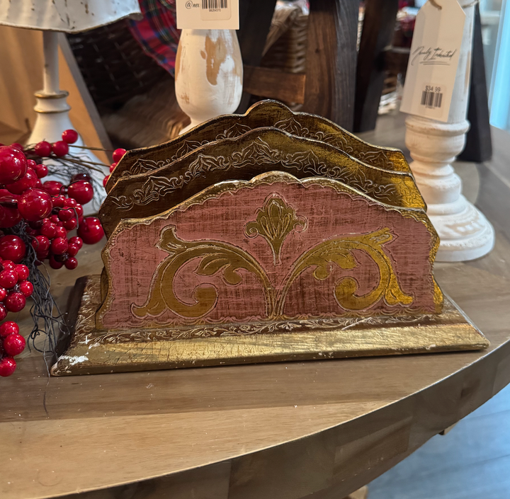 Florentine letter or serviette holder