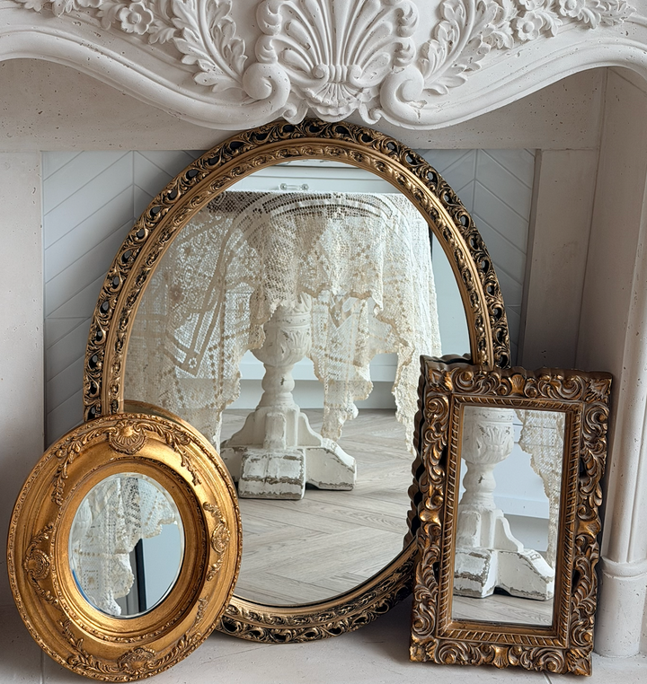 Set of 3 Gilded Mirrors