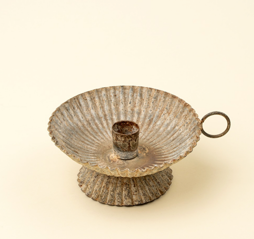 Rustic Iron Candle Holder