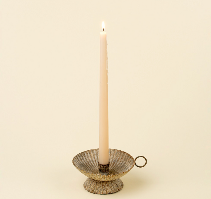 Rustic Iron Candle Holder