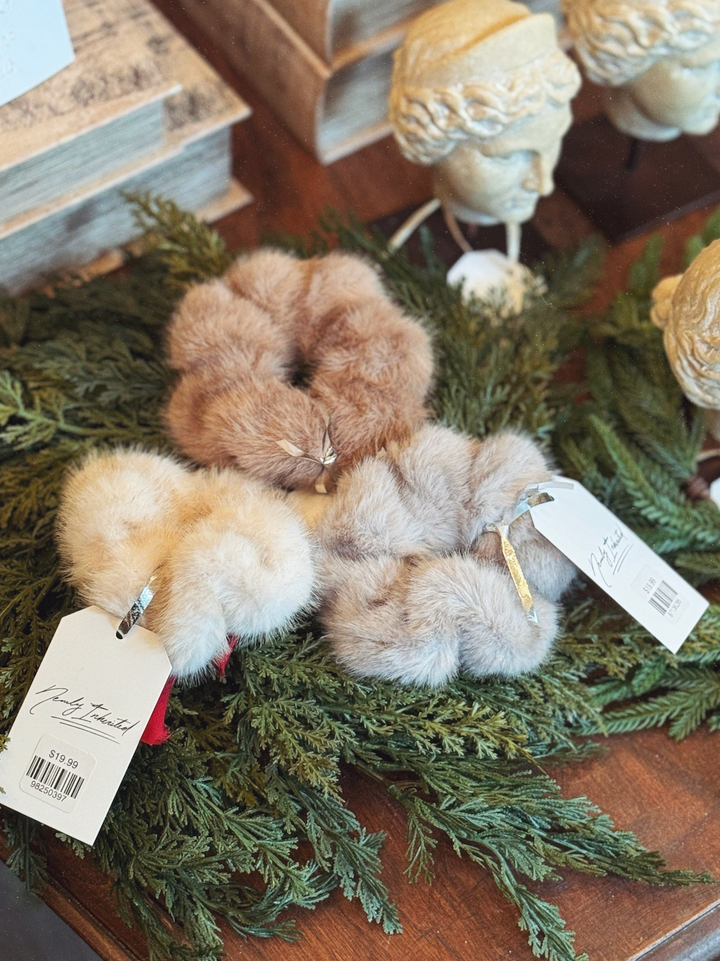 Faux Fur Scrunchies