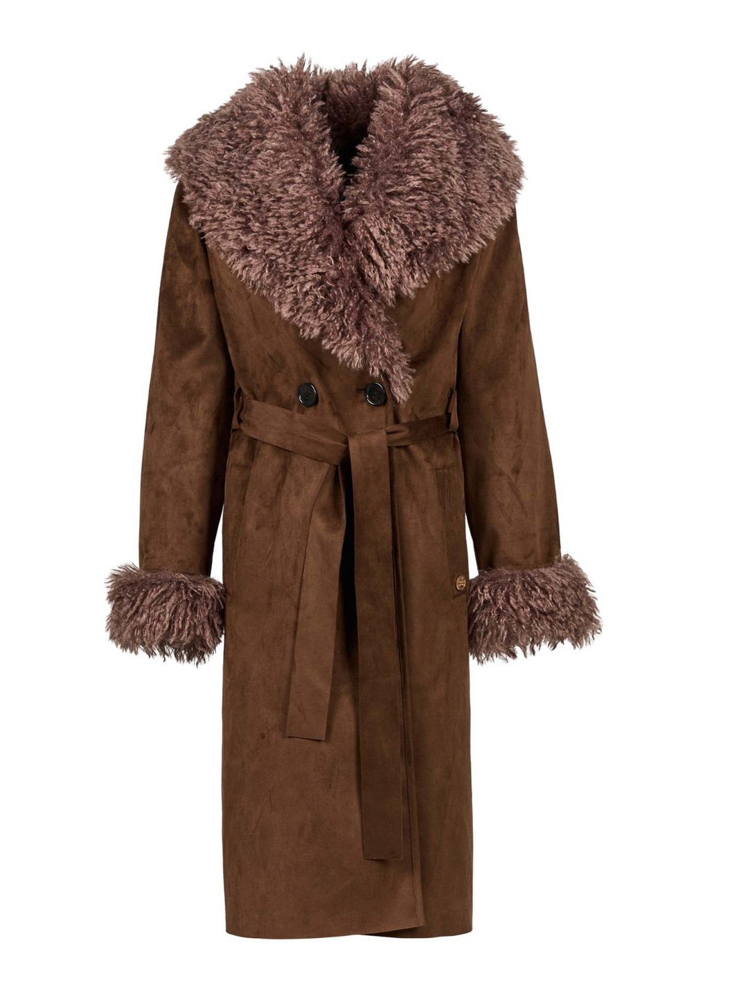Freed Faux Suede Coat Kenzie Pecan S/M