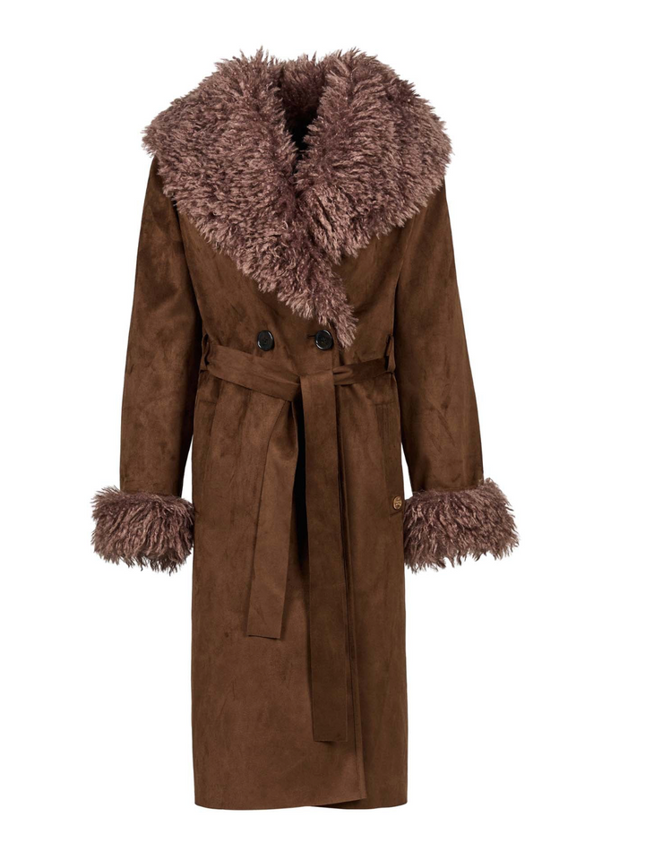 Freed Faux Suede Coat Kenzie Pecan S/M