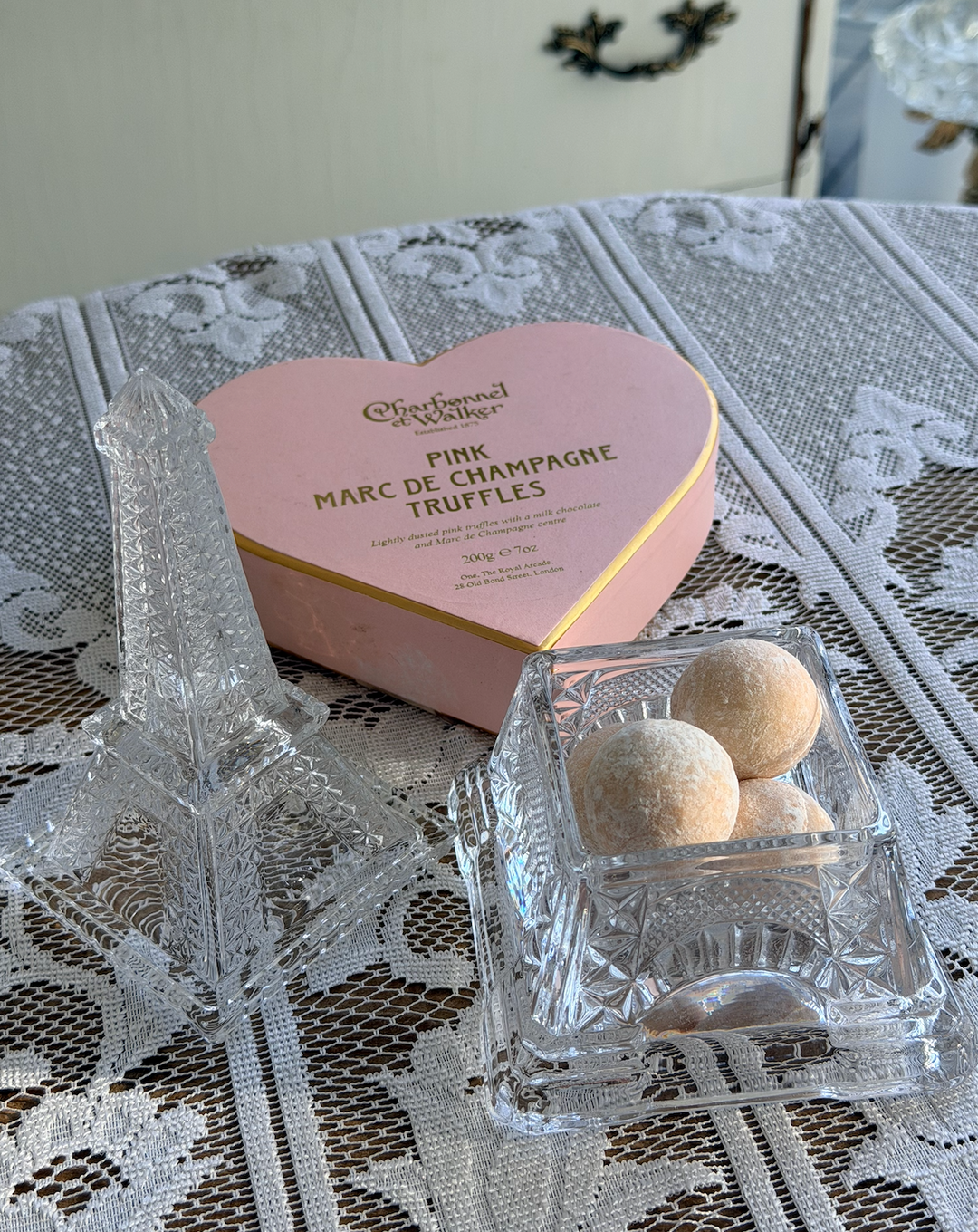 Rental Crystal Eiffel Tower Candy Dish