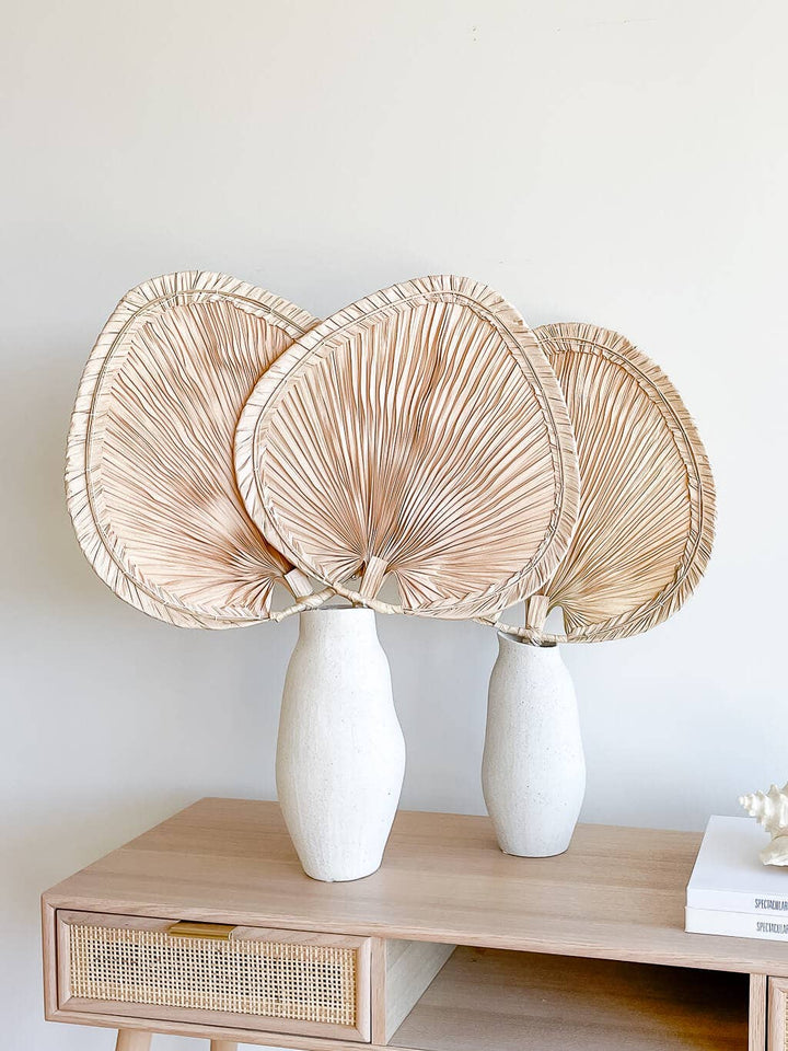 Boho Palm Fan, Boho Decor, Woven Palm Fan