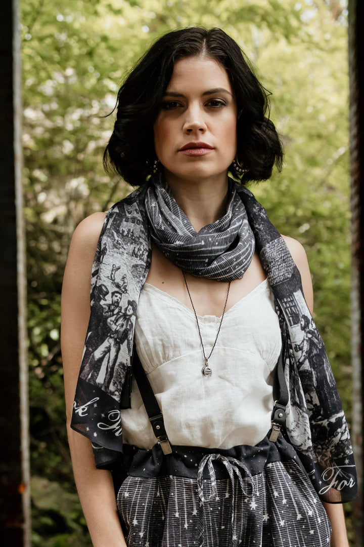 Market of Stars (Worldwide) - Stargazer Bohemian Scarf with Falling Stars