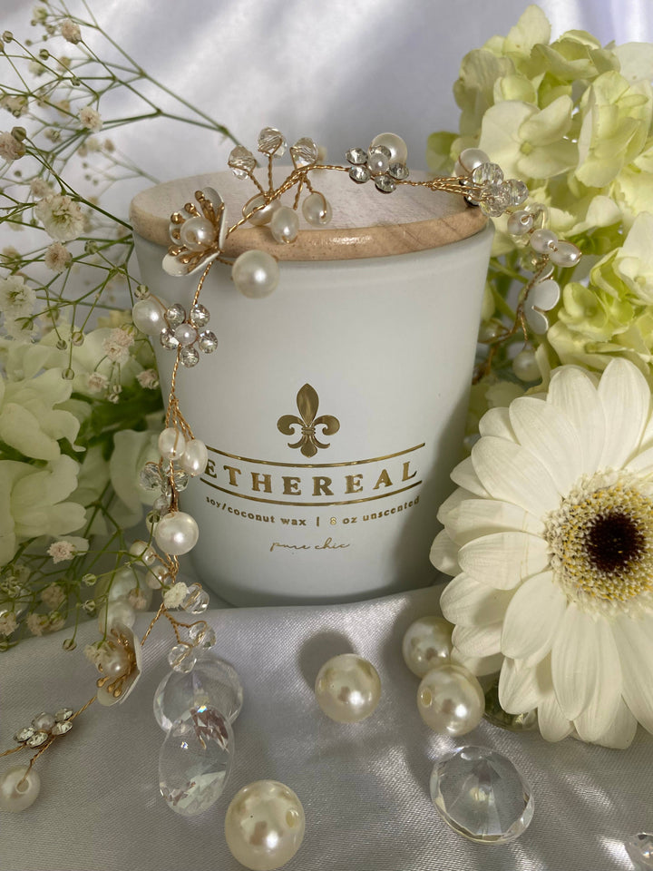 Pure Chic | Natural Home - ETHEREAL - Pure Coconut/Soy Candle | Non-Toxic | 8oz