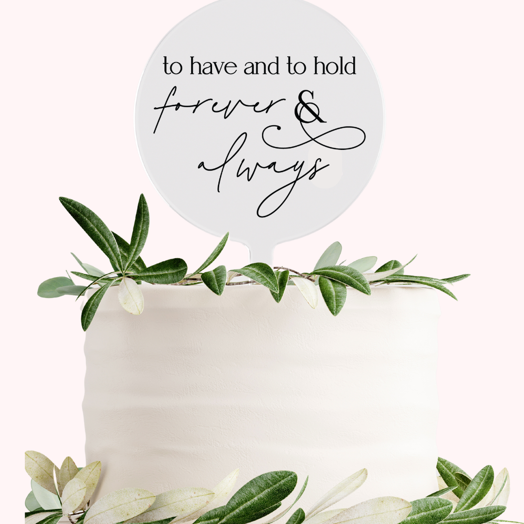 Wedding Cake Topper Dessert Topper
