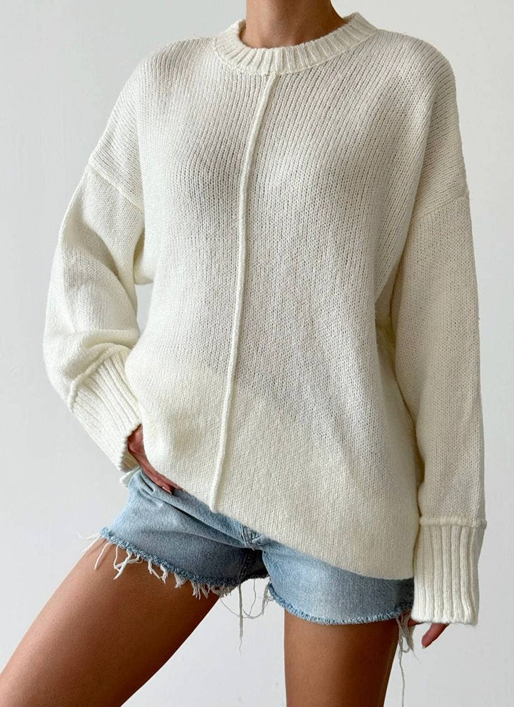 Anaz -  Center Seam Slouchy Crew