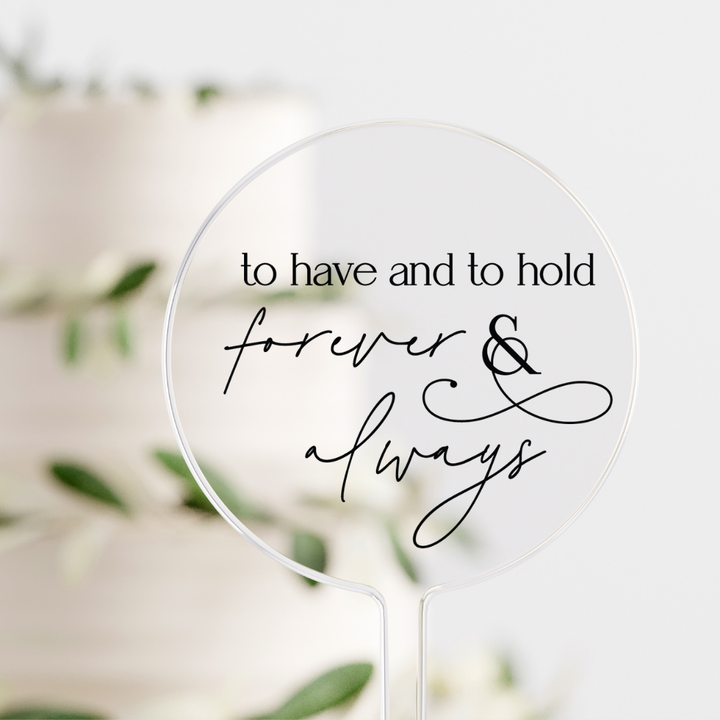 Wedding Cake Topper Dessert Topper