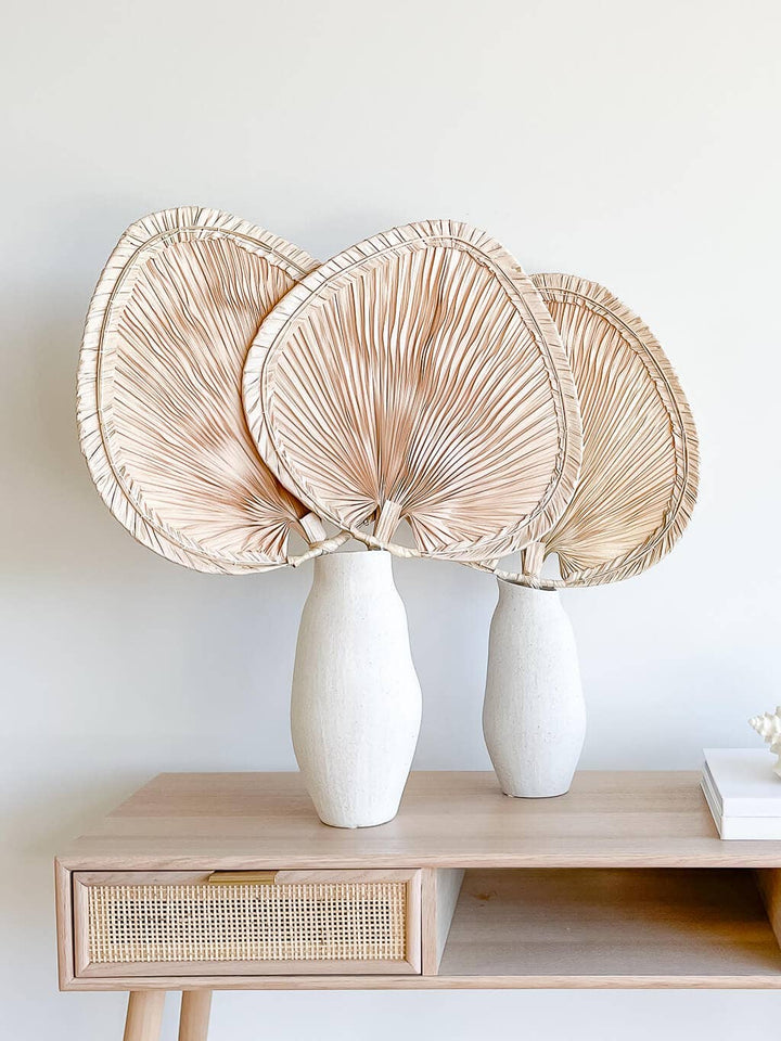 Boho Palm Fan, Boho Decor, Woven Palm Fan