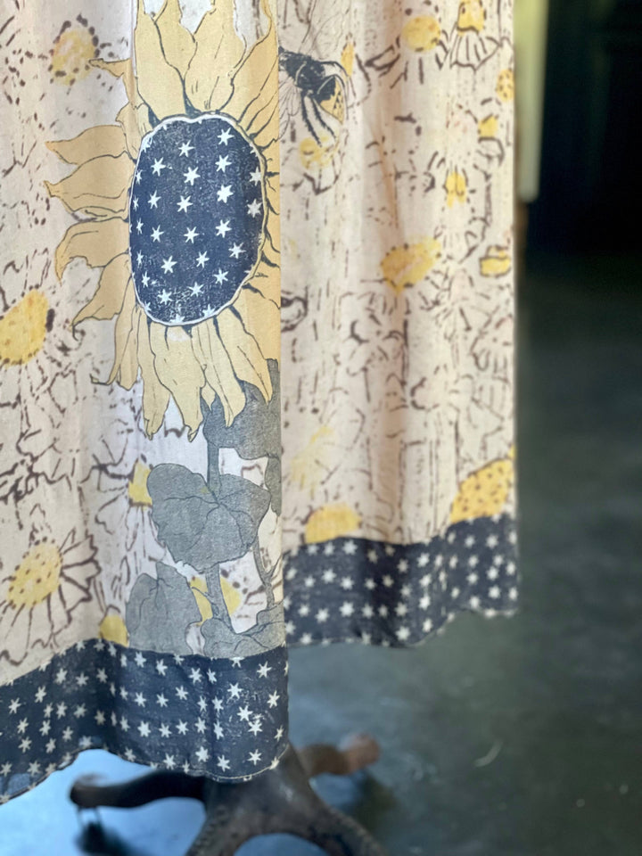 Market of Stars (Worldwide) - Milk & Honey Bohéme Long Maxi Slip Dress w/ Bee, Sunflower