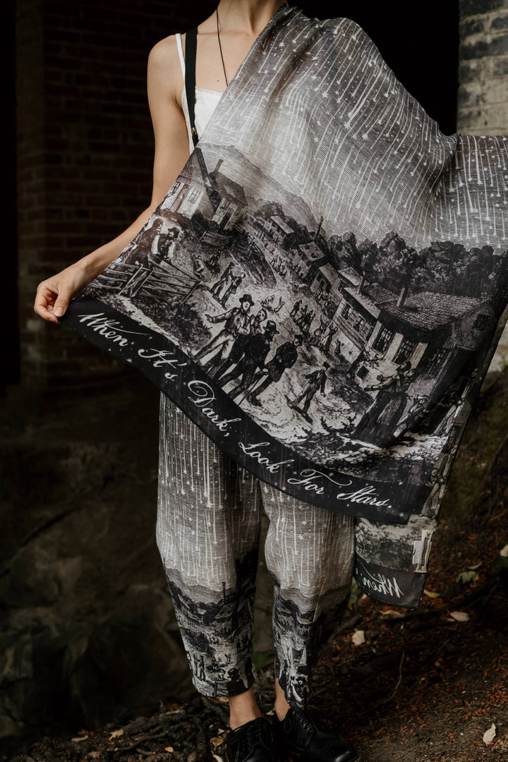 Market of Stars (Worldwide) - Stargazer Bohemian Scarf with Falling Stars