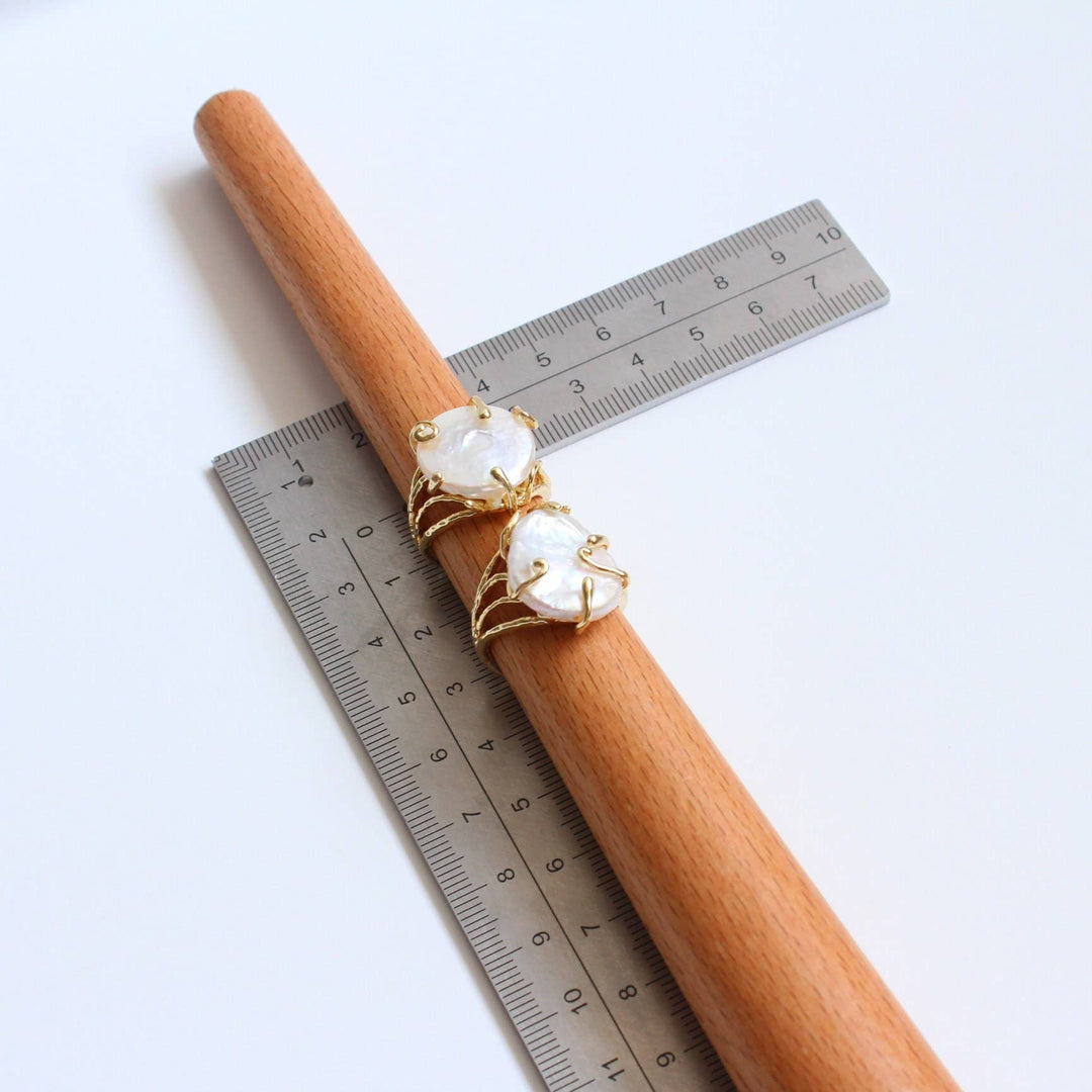 iBijoux - Organic Baroque Pearl Statement Ring (1R06b)